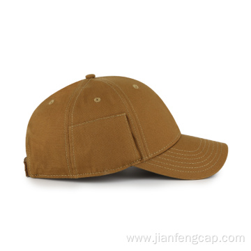 canvas baseball cap with tool pocket